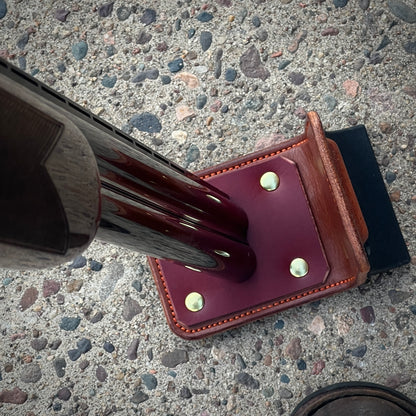 Weather resistant latigo stomp pad is 100% replaceable should you wish to do so though it will likely never truly wear out.