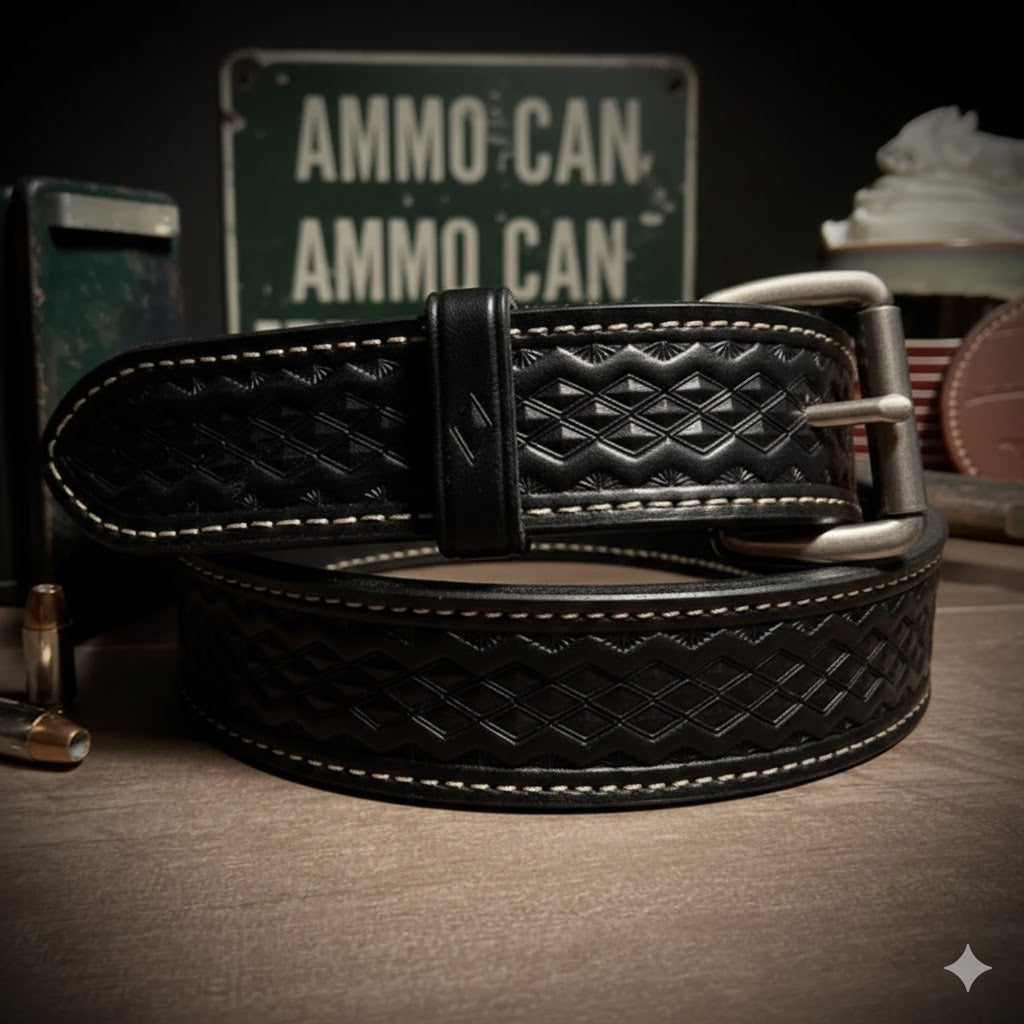 Diamondback Leather Belt